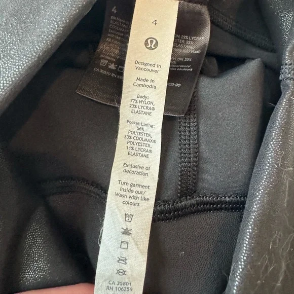 Lululemon wunder train High-Rise Tight 25” FOIL - Picture 4 of 7
